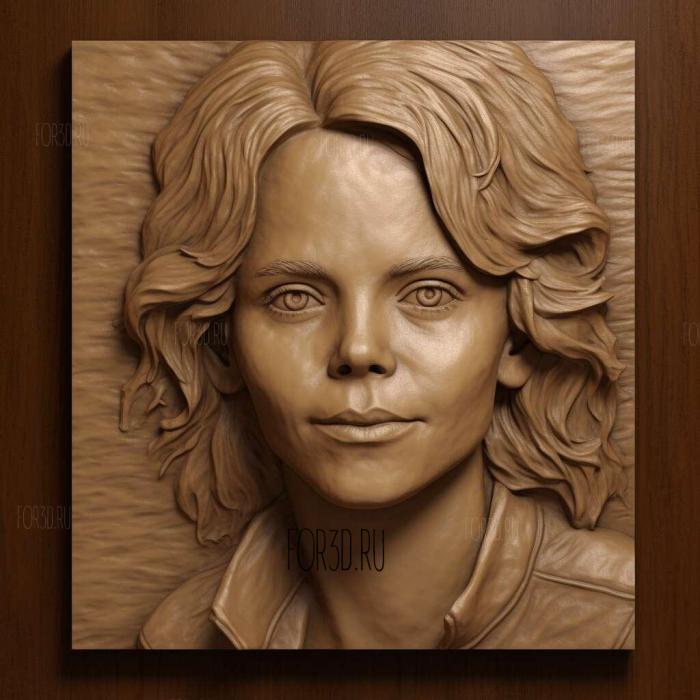 Meg Ryan 3 stl model for CNC